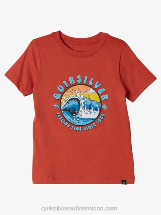 Boys Quiksilver 2-7 Light Tunnel T-shirt N02TD2128 mecca orange