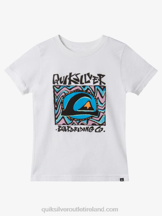 Boys Quiksilver 2-7 Midnight Sun T-Shirt N02TD1965 white