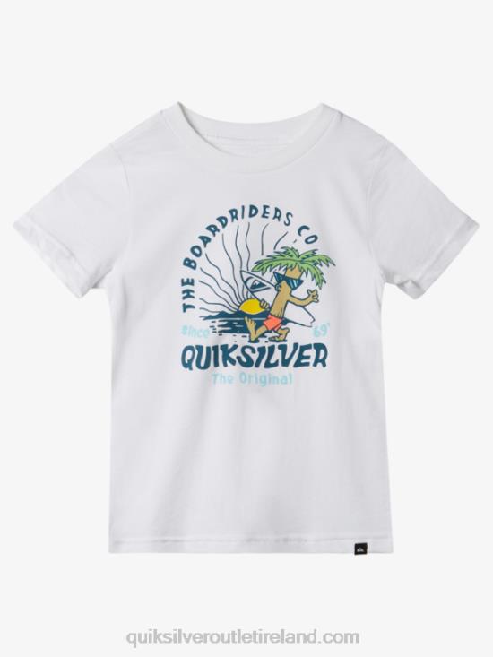Boys Quiksilver 2-7 Peaceful Mind T-Shirt N02TD1937 white