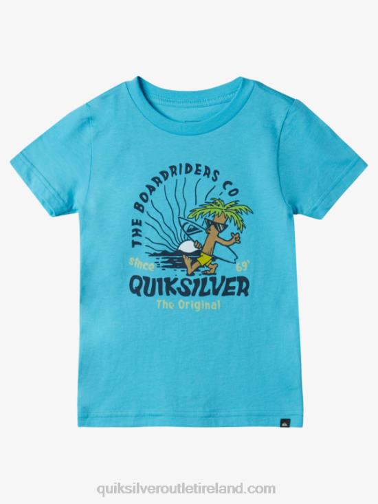Boys Quiksilver 2-7 Peaceful Mind T-Shirt N02TD1938 river blue