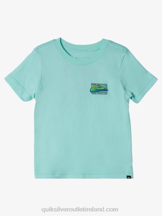 Boys Quiksilver 2-7 Retro Fade T-shirt N02TD2143 beach glass
