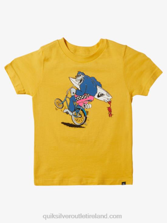 Boys Quiksilver 2-7 Wheelin T-Shirt N02TD1971 yolk yellow