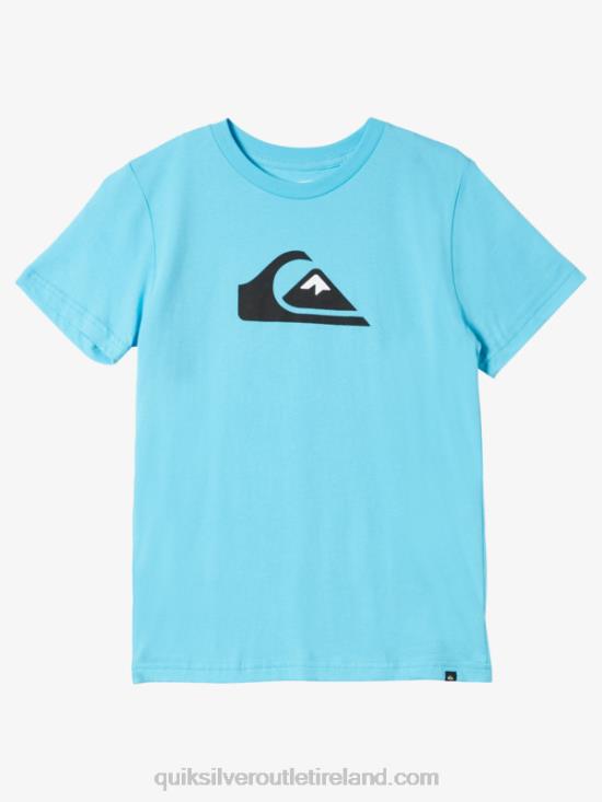 Boys Quiksilver 8-16 Comp Logo T-Shirt N02TD1962 river blue