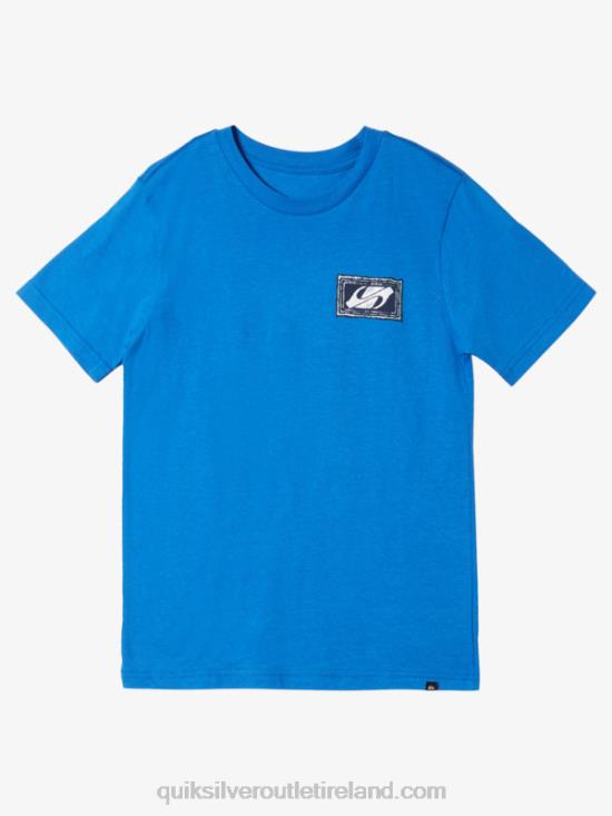 Boys Quiksilver 8-16 Echoed Beat T-Shirt N02TD1979 turkish sea