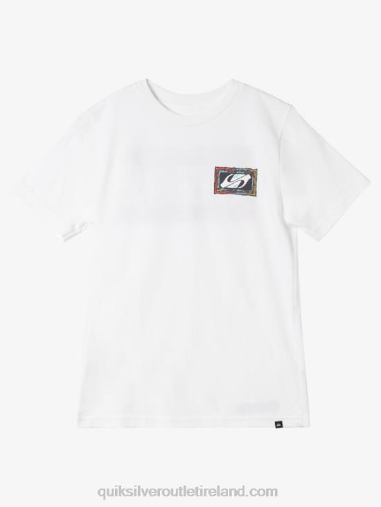 Boys Quiksilver 8-16 Echoed Beat T-Shirt N02TD1980 white