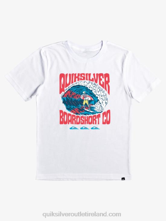 Boys Quiksilver 8-16 Higher Life T-shirt N02TD2209 white