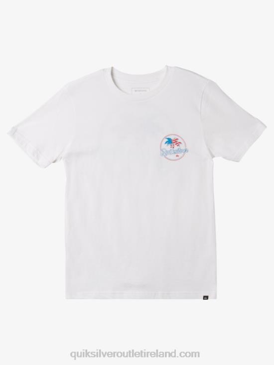 Boys Quiksilver 8-16 Palm Breezy T-Shirt N02TD1956 white