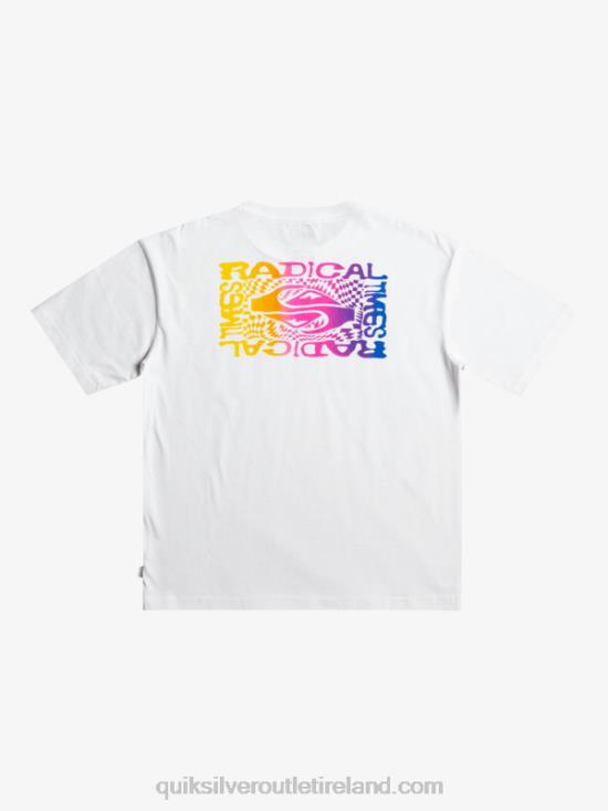 Boys Quiksilver 8-16 Radical Flag T-Shirt N02TD1967 white