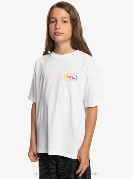 Boys Quiksilver 8-16 Radical Flag T-Shirt N02TD1967 white