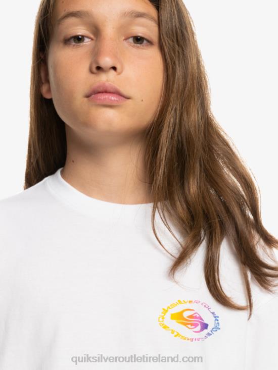 Boys Quiksilver 8-16 Radical Flag T-Shirt N02TD1967 white