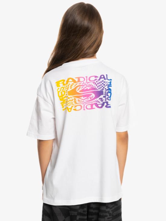 Boys Quiksilver 8-16 Radical Flag T-Shirt N02TD1967 white