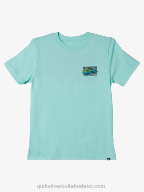 Boys Quiksilver 8-16 Retro Fade T-shirt N02TD2124 beach glass