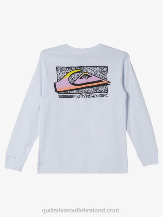 Boys Quiksilver 8-16 Retro Fade T-shirt N02TD2192 white