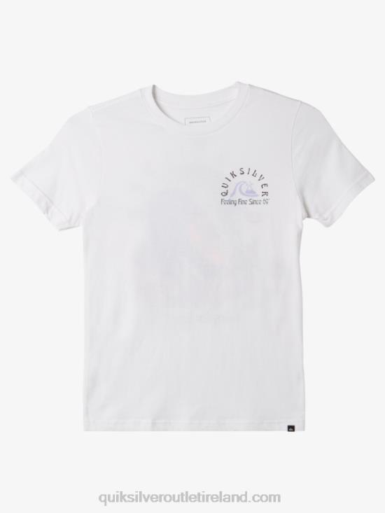 Boys Quiksilver 8-16 The Original Barrel T-shirt N02TD1939 white