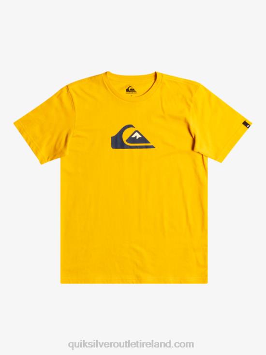 Boys Quiksilver Comp Logo - T-Shirt N02TD2316 golden rod
