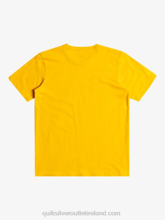 Boys Quiksilver Comp Logo - T-Shirt N02TD2316 golden rod