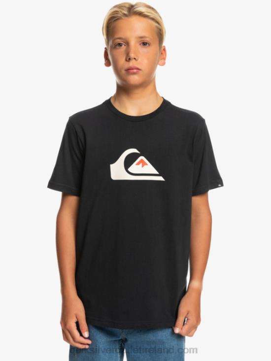 Boys Quiksilver Comp Logo - T-Shirt N02TD2317 black