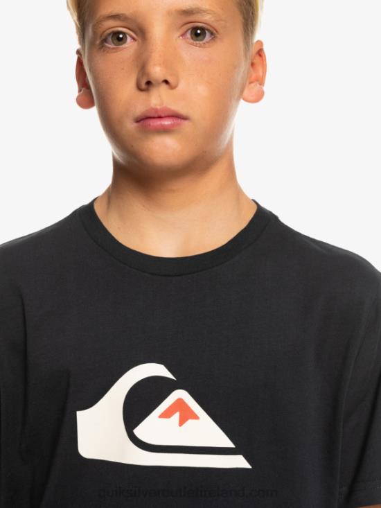 Boys Quiksilver Comp Logo - T-Shirt N02TD2317 black