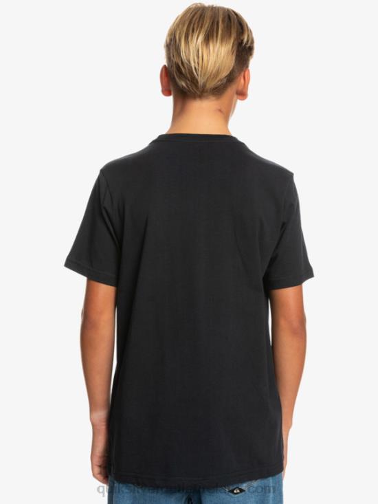 Boys Quiksilver Comp Logo - T-Shirt N02TD2317 black
