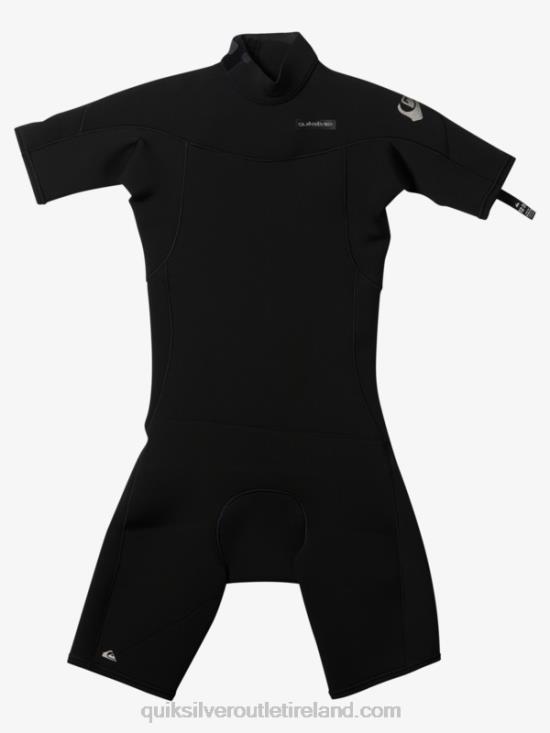 Boys Quiksilver 8-16 2/2mm Everyday Sessions Short Sleeve Back Zip Springsuit N02TD2040 black