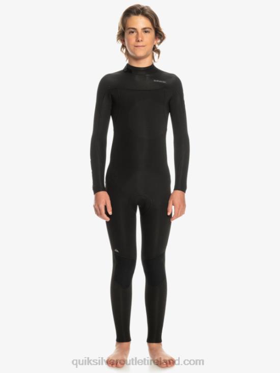 Boys Quiksilver 8-16 3/2mm Everyday Sessions Back Zip Wetsuit N02TD2224 black