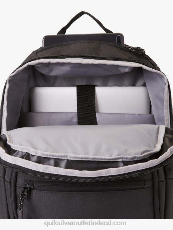 Men Quiksilver Schoolie Cooler 30L Backpack N02TD371 black