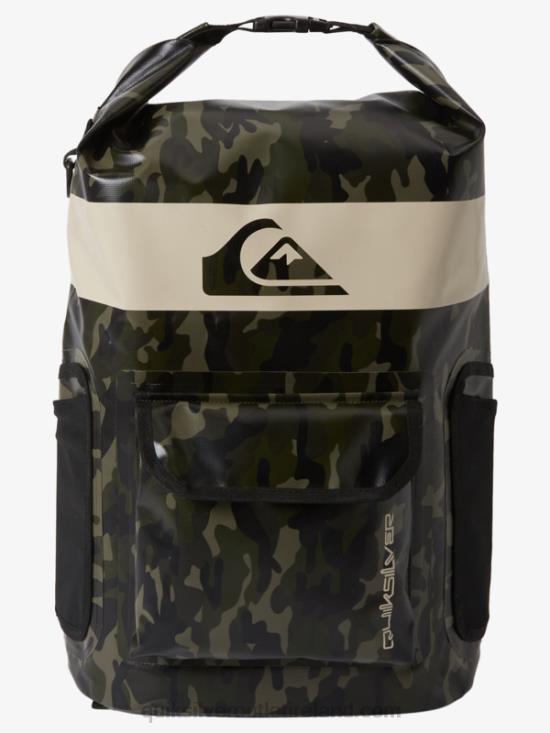 Men Quiksilver Sea Stash 20L Medium Surf Backpack N02TD861 black camoflage