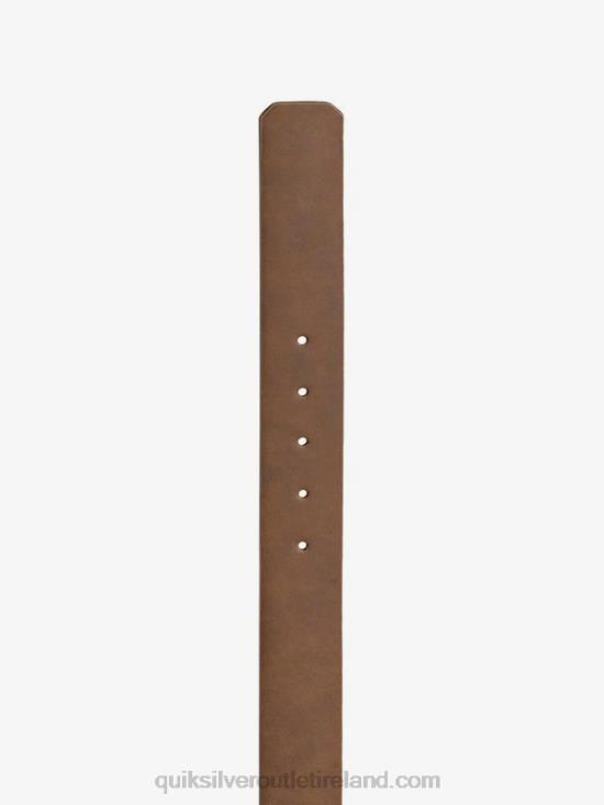 Men Quiksilver Main Street Faux Leather Belt N02TD1096 chocolate