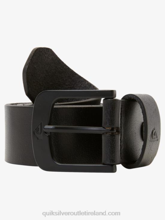 Men Quiksilver The Everydaily Leather Belt N02TD1053 black