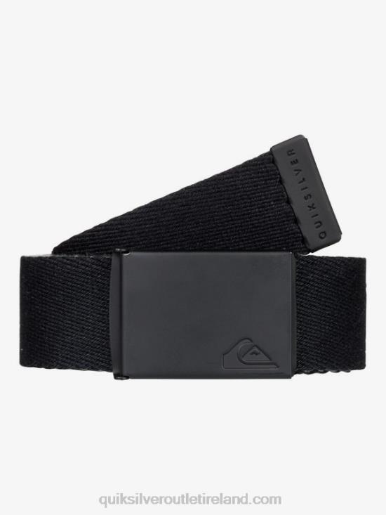 Men Quiksilver The Jam Webbing Belt N02TD42 black
