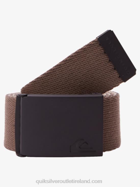 Men Quiksilver The Jam Webbing Belt N02TD44 chocolate chip