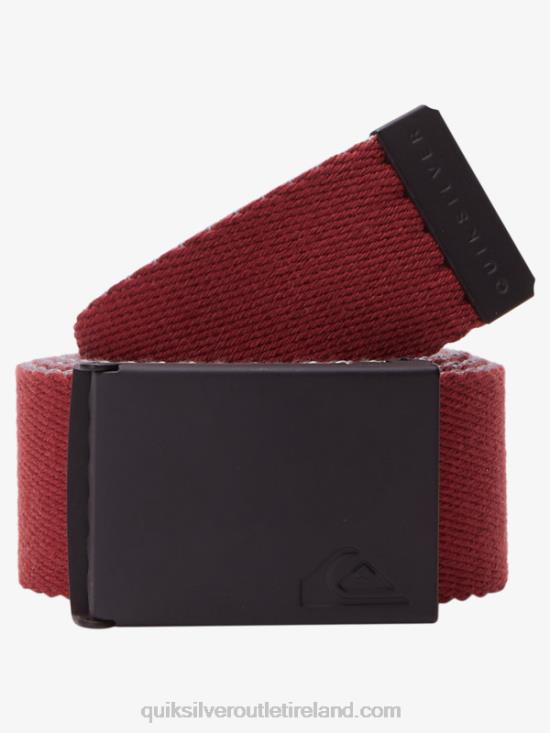 Men Quiksilver The Jam Webbing Belt N02TD45 marsala