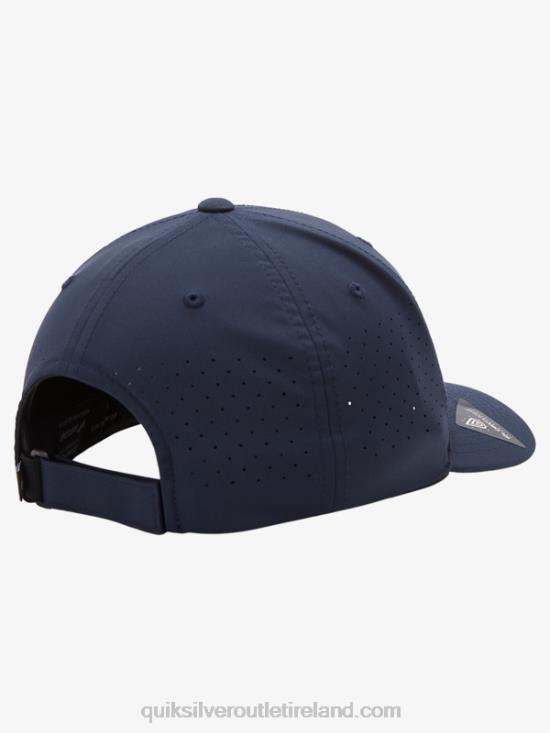 Men Quiksilver Adapted Flexfit Hat N02TD805 insignia blue