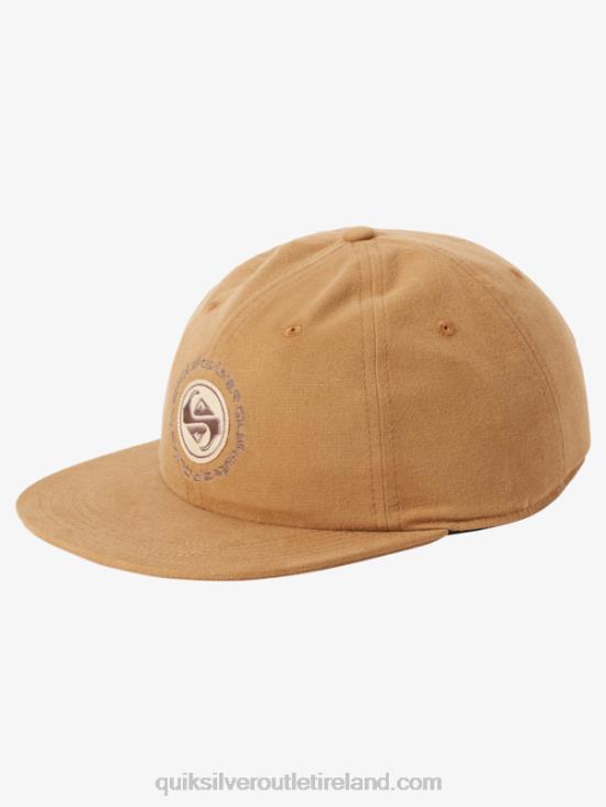 Men Quiksilver Arvo Kickback Canvas Strapback Hat N02TD1688 buckthorn brown
