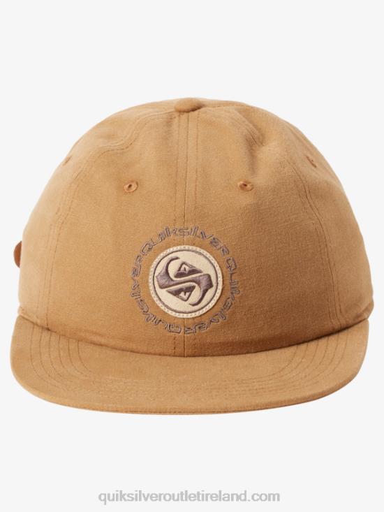 Men Quiksilver Arvo Kickback Canvas Strapback Hat N02TD1688 buckthorn brown