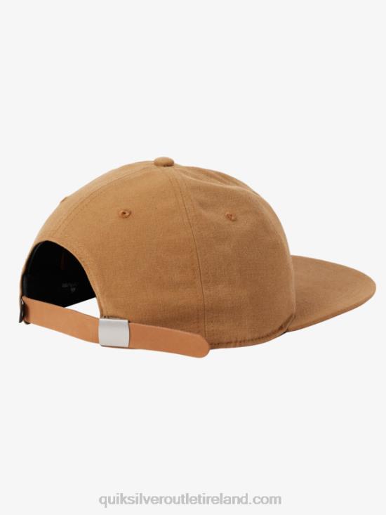 Men Quiksilver Arvo Kickback Canvas Strapback Hat N02TD1688 buckthorn brown