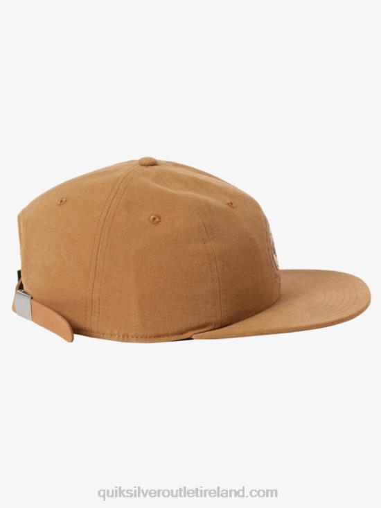 Men Quiksilver Arvo Kickback Canvas Strapback Hat N02TD1688 buckthorn brown