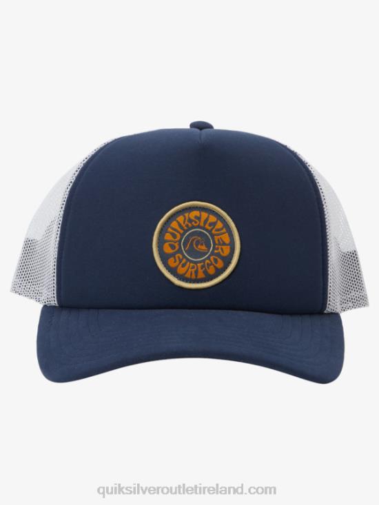 Men Quiksilver Breeze Blocked Snapback Hat N02TD1723 navy blazer