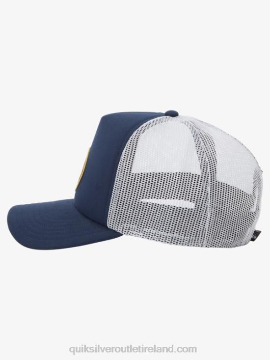 Men Quiksilver Breeze Blocked Snapback Hat N02TD1723 navy blazer