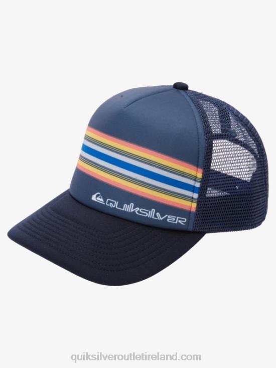 Men Quiksilver Buzzard Coop Trucker Hat N02TD1050 navy blazer
