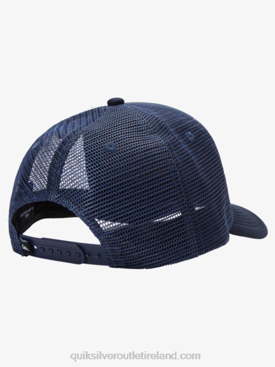 Men Quiksilver Buzzard Coop Trucker Hat N02TD1050 navy blazer