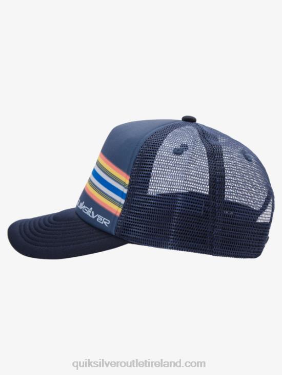 Men Quiksilver Buzzard Coop Trucker Hat N02TD1050 navy blazer