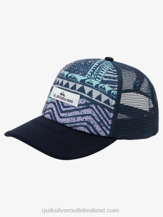 Men Quiksilver Buzzard Coop Trucker Hat N02TD1052 iron gate