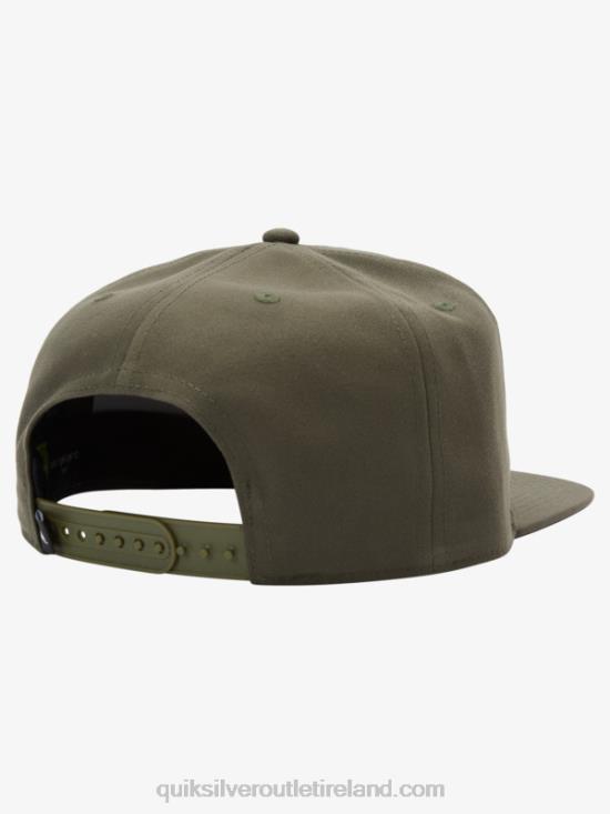 Men Quiksilver Fiver Snapback Hat N02TD1253 thyme heather