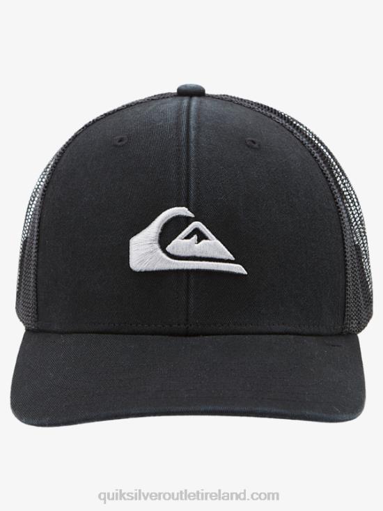 Men Quiksilver Grounder Trucker Hat N02TD599 black