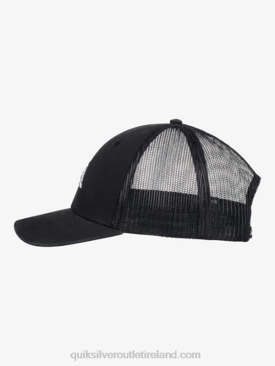Men Quiksilver Grounder Trucker Hat N02TD599 black