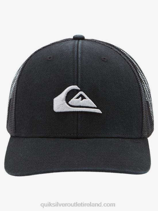 Men Quiksilver Grounder Trucker Hat N02TD599 black