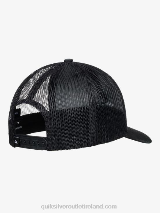 Men Quiksilver Grounder Trucker Hat N02TD599 black