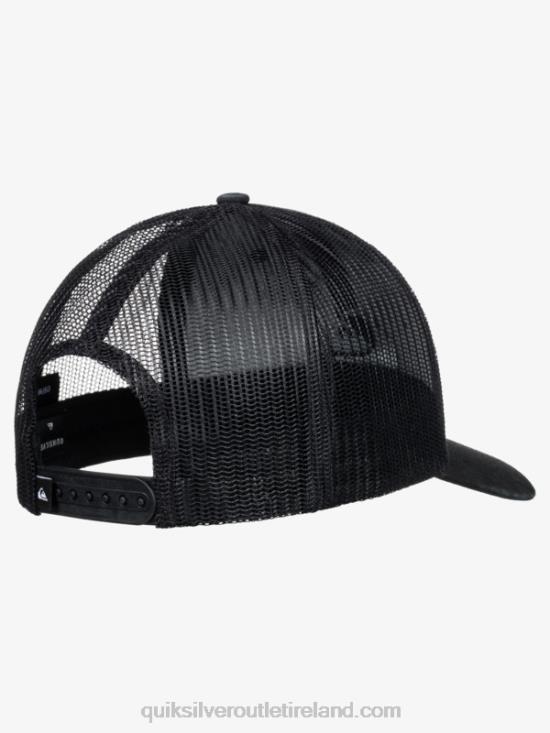 Men Quiksilver Grounder Trucker Hat N02TD599 black
