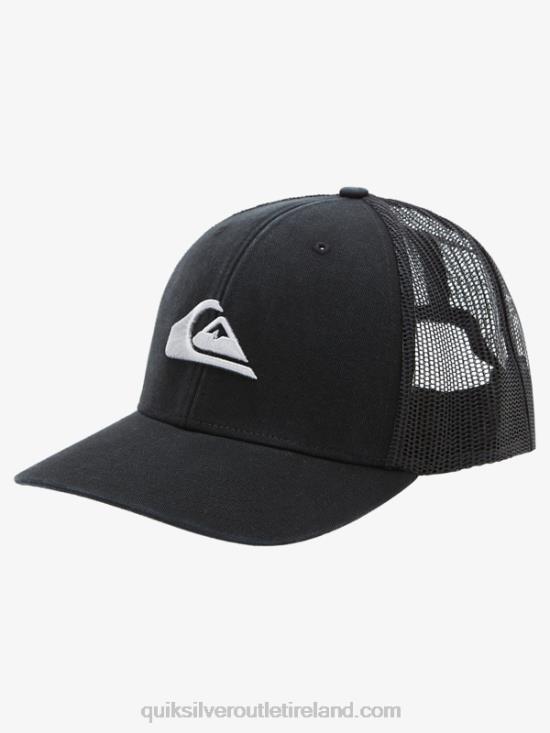 Men Quiksilver Grounder Trucker Hat N02TD599 black